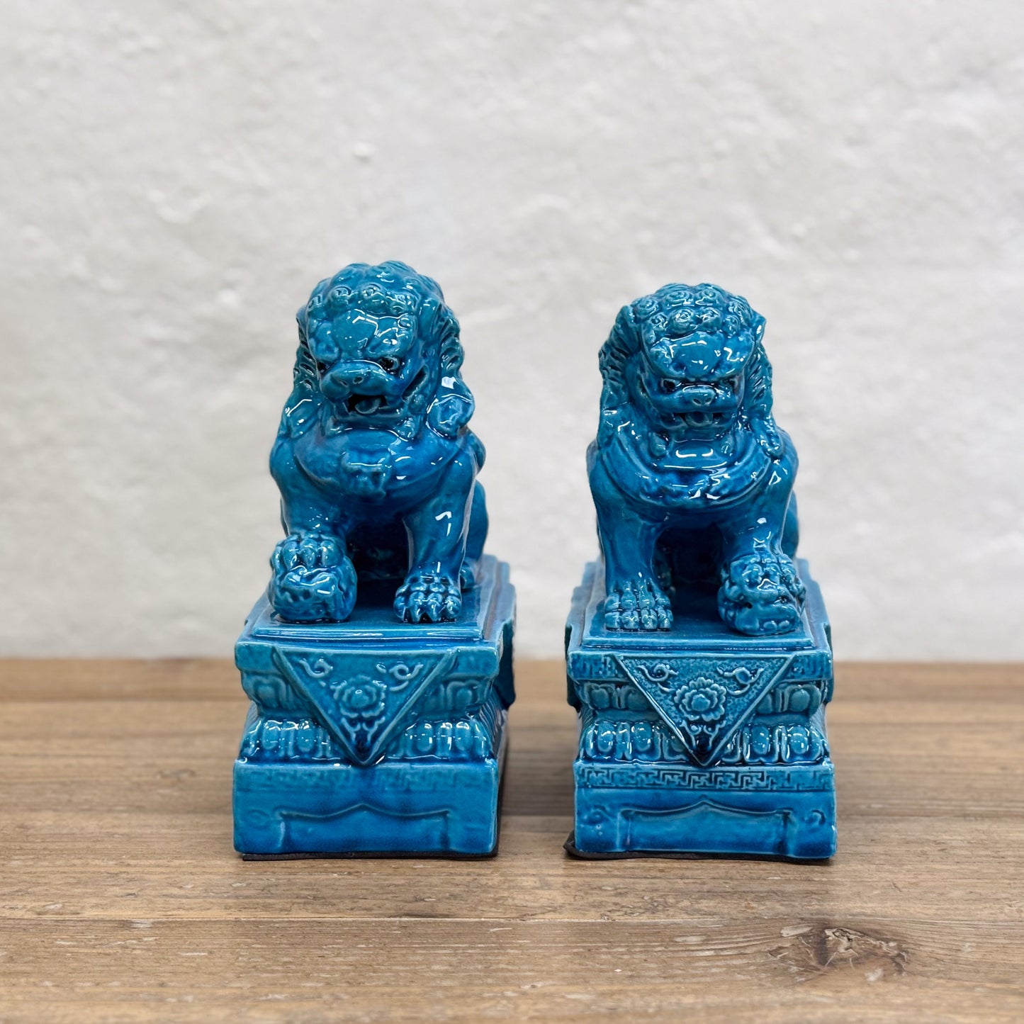 Ornate Foo Dog Pair