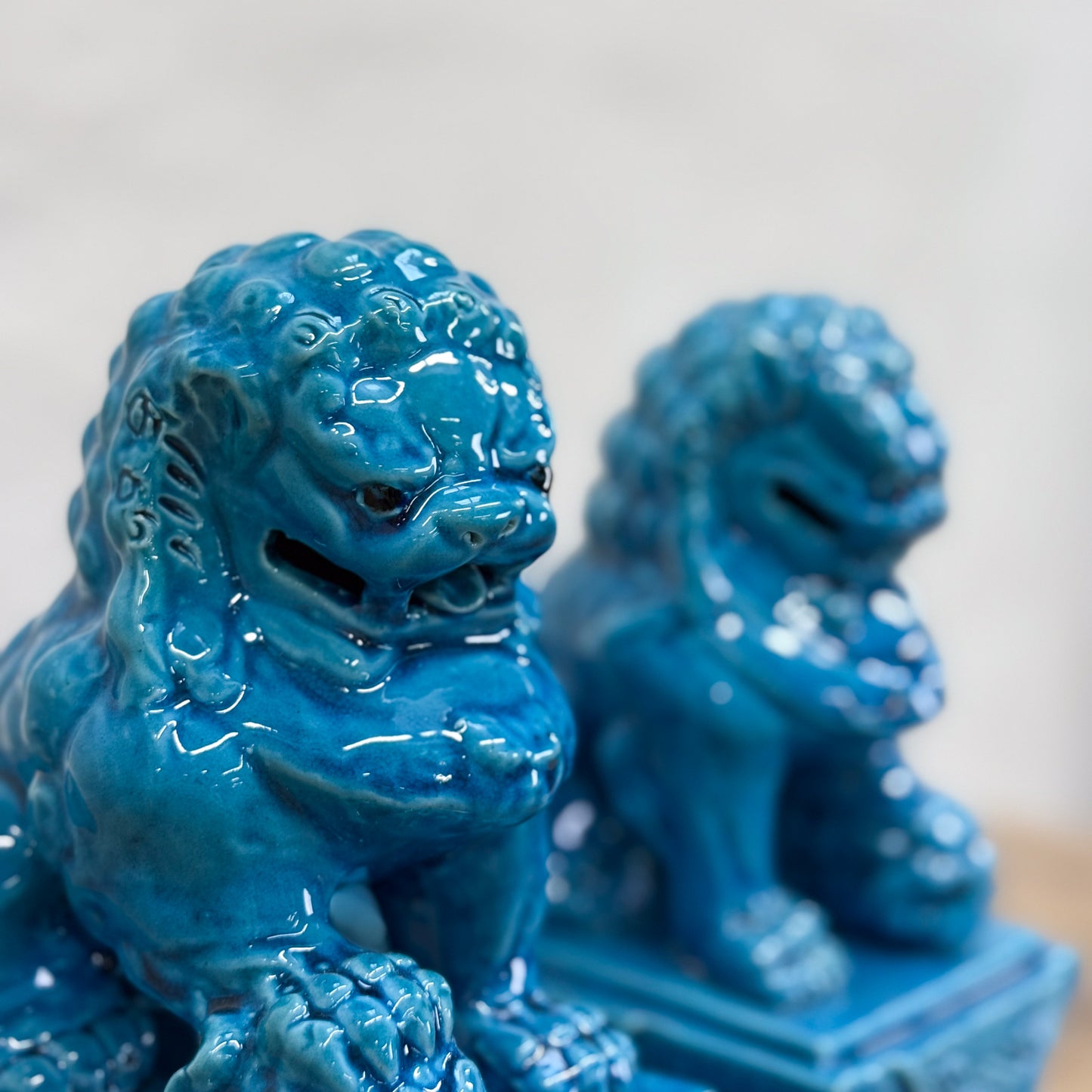 Ornate Foo Dog Pair