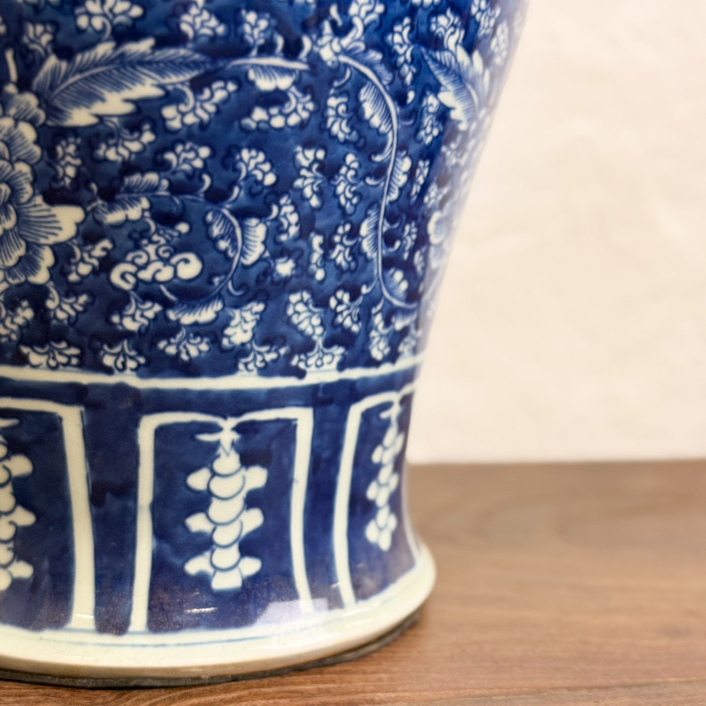 Peony & Floral Porcelain Ginger Jar