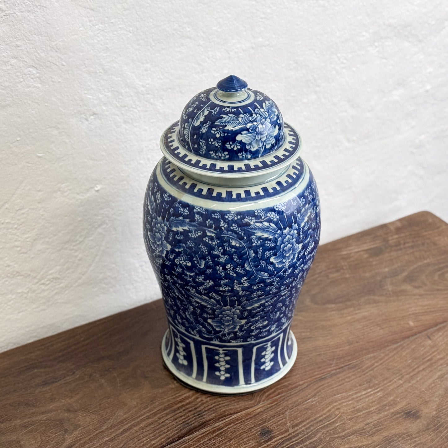 Peony & Floral Porcelain Ginger Jar