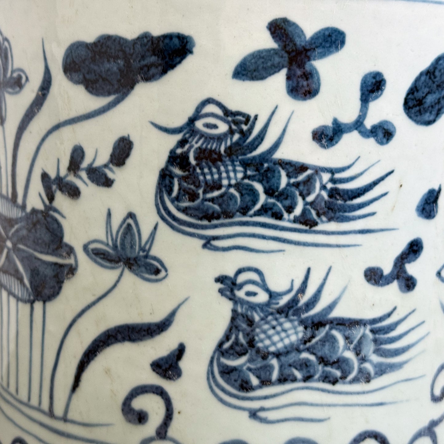 Duck Pond Porcelain Paintbrush Holder