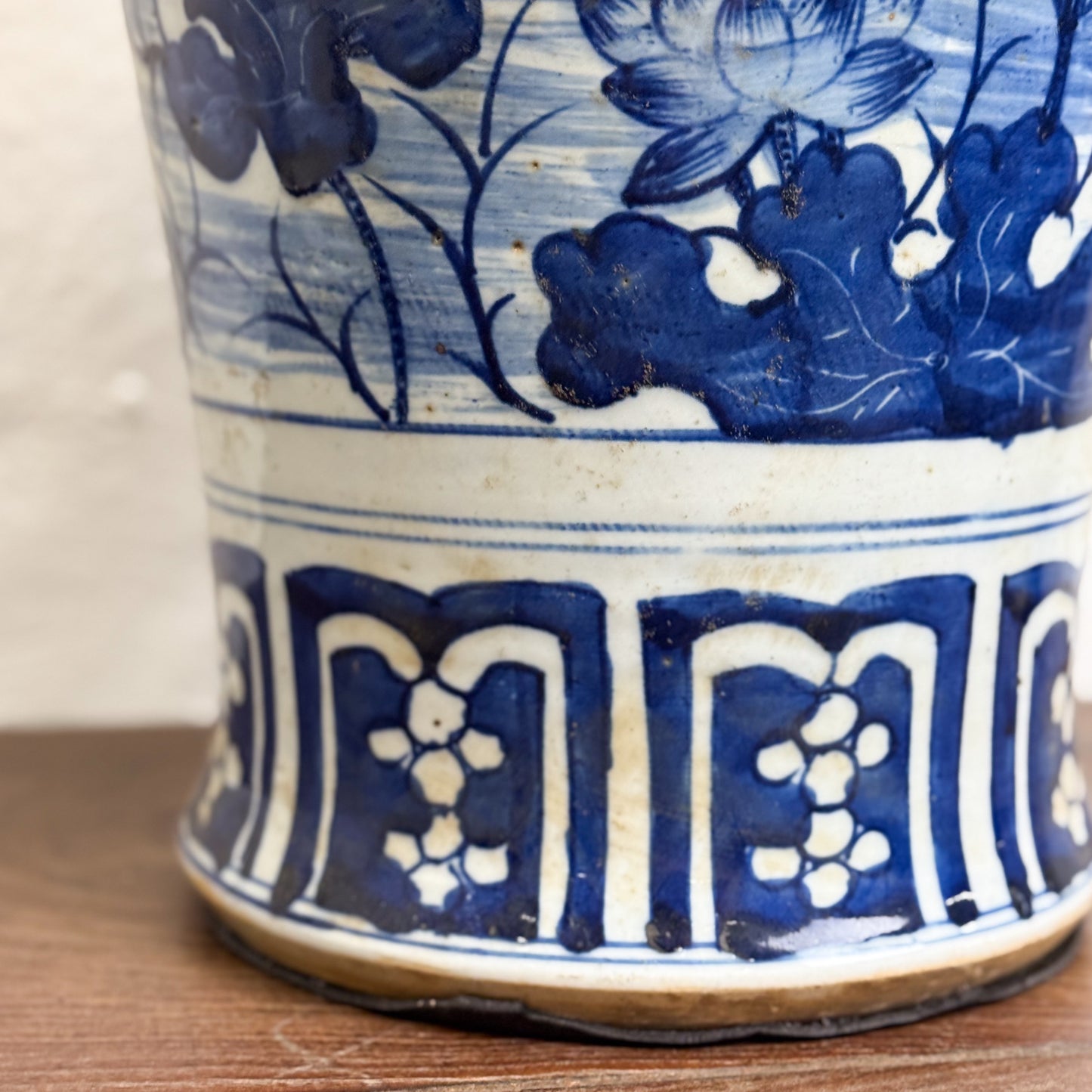 Lotus Pond Porcelain Temple Jar