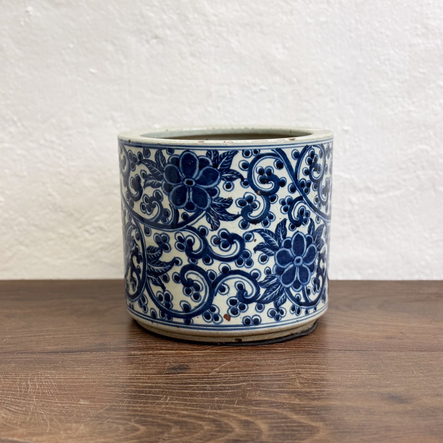 Flower & Vine Porcelain Ginger Jar