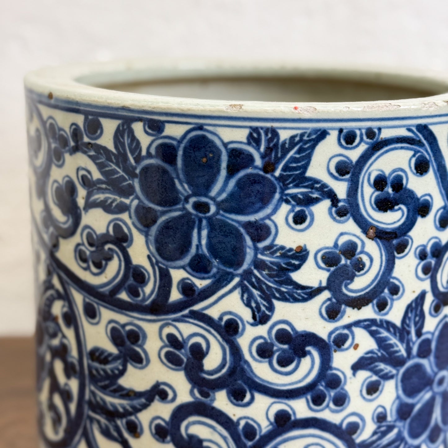 Flower & Vine Porcelain Ginger Jar
