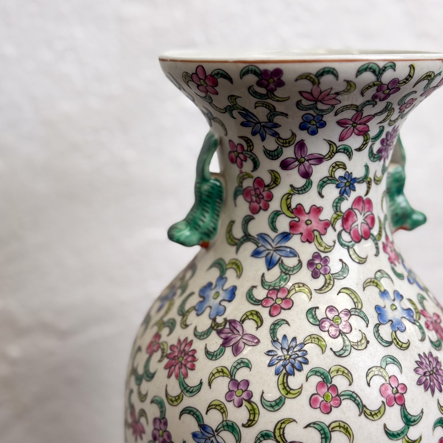 Blossoms Porcelain Rouleau Vase