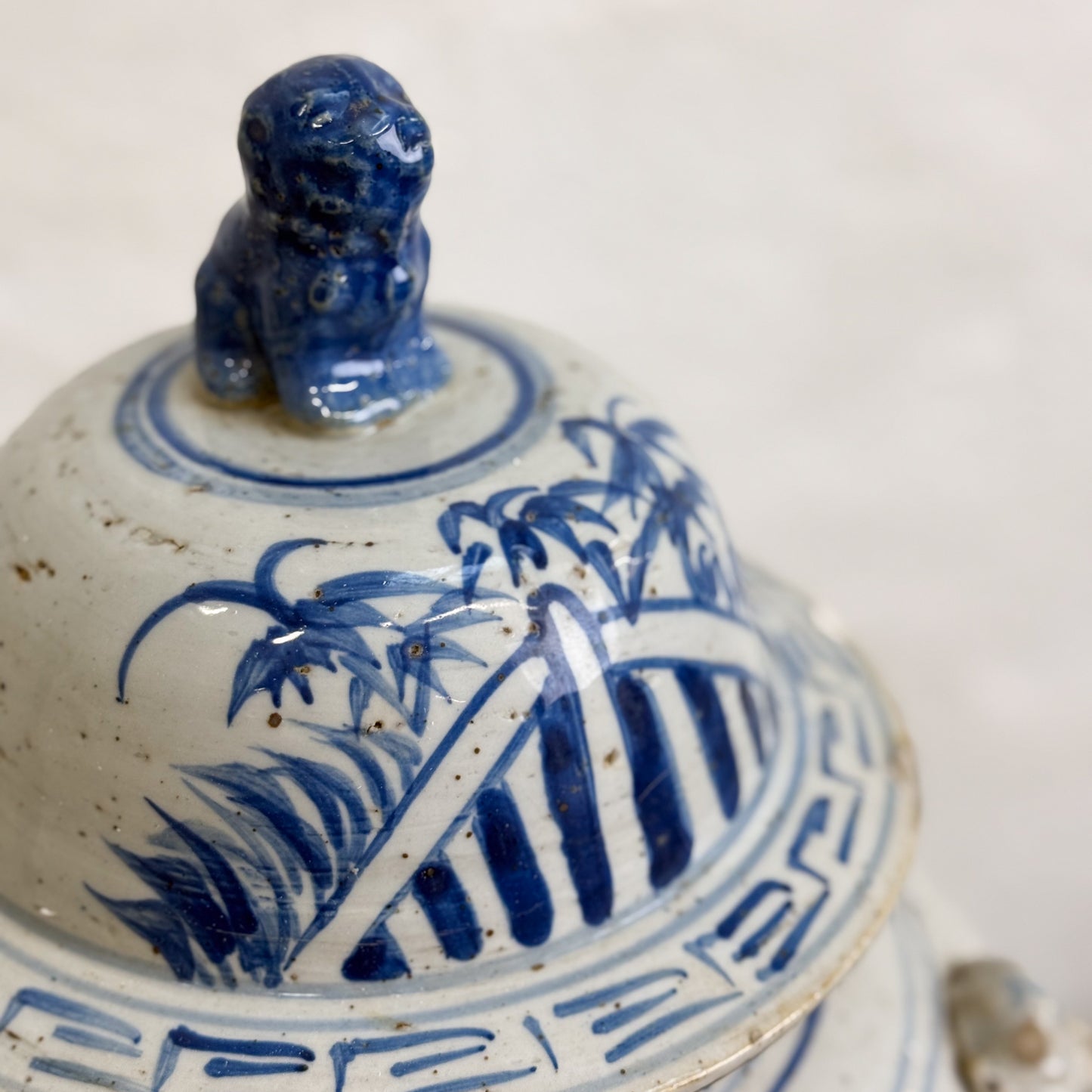 Three Friends of Winter Porcelain Temple Jar