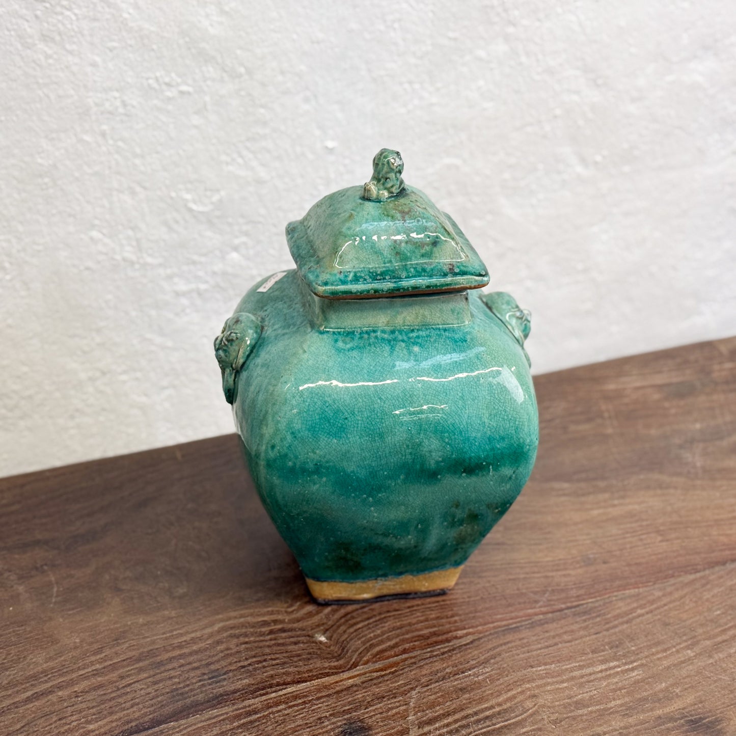 Square Glazed Jar
