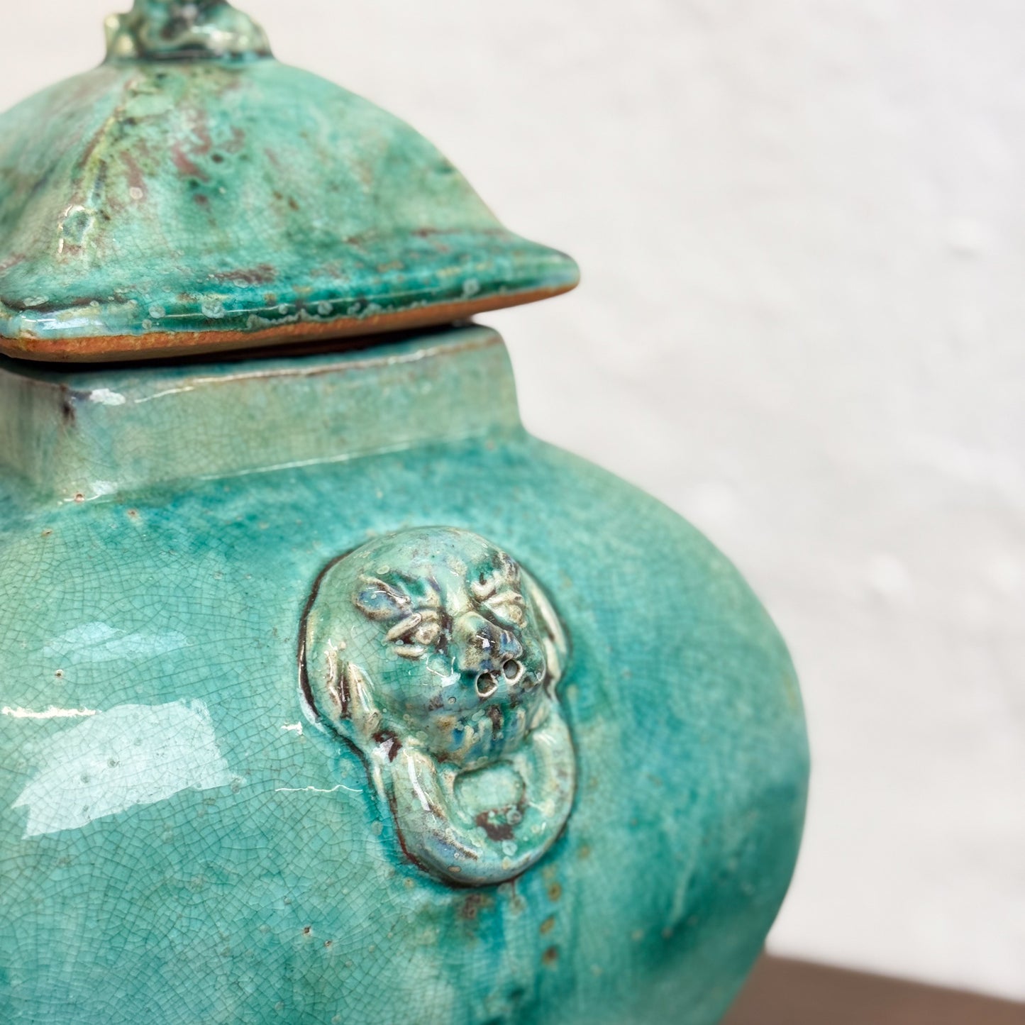 Square Glazed Jar