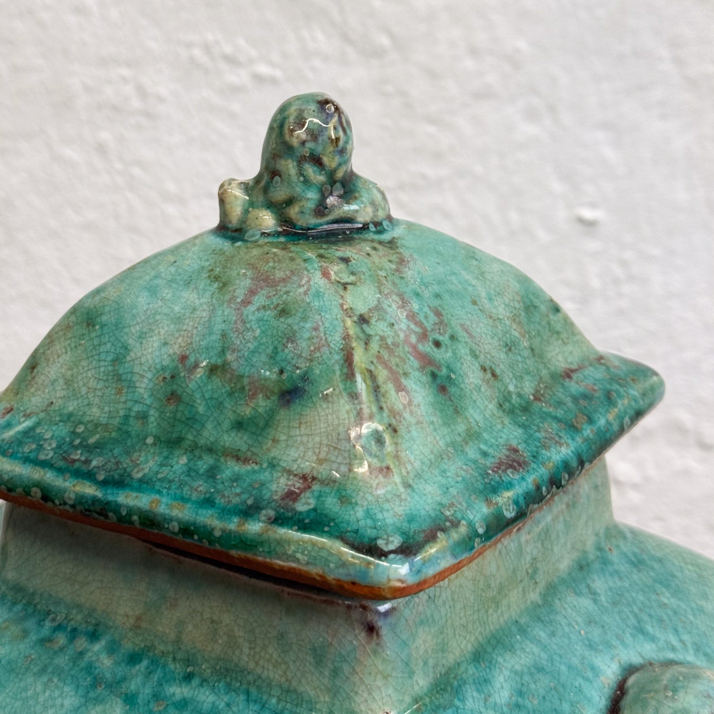 Square Glazed Jar