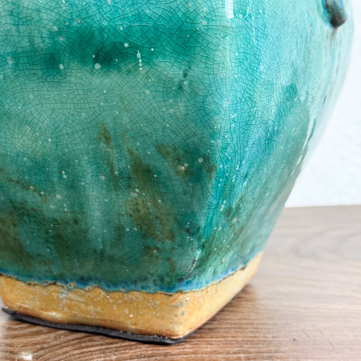 Square Glazed Jar
