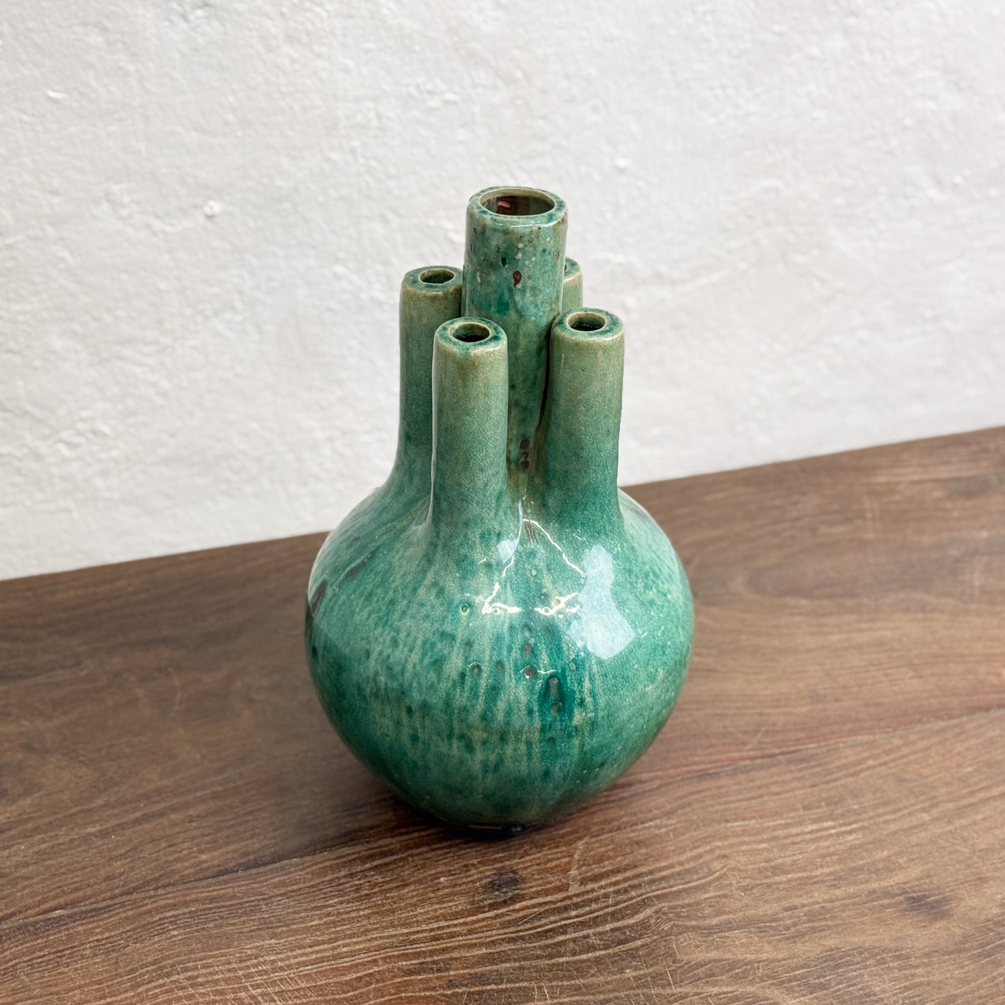 Glazed Bulb Tulip Vase