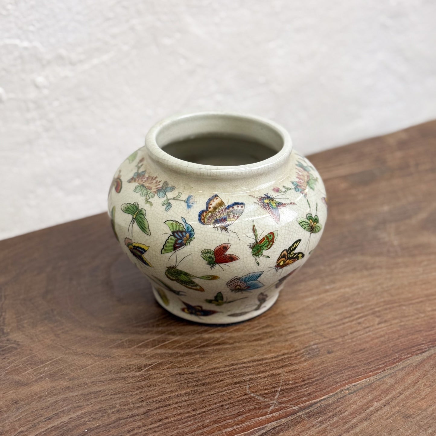 Butterfly Printed Vase