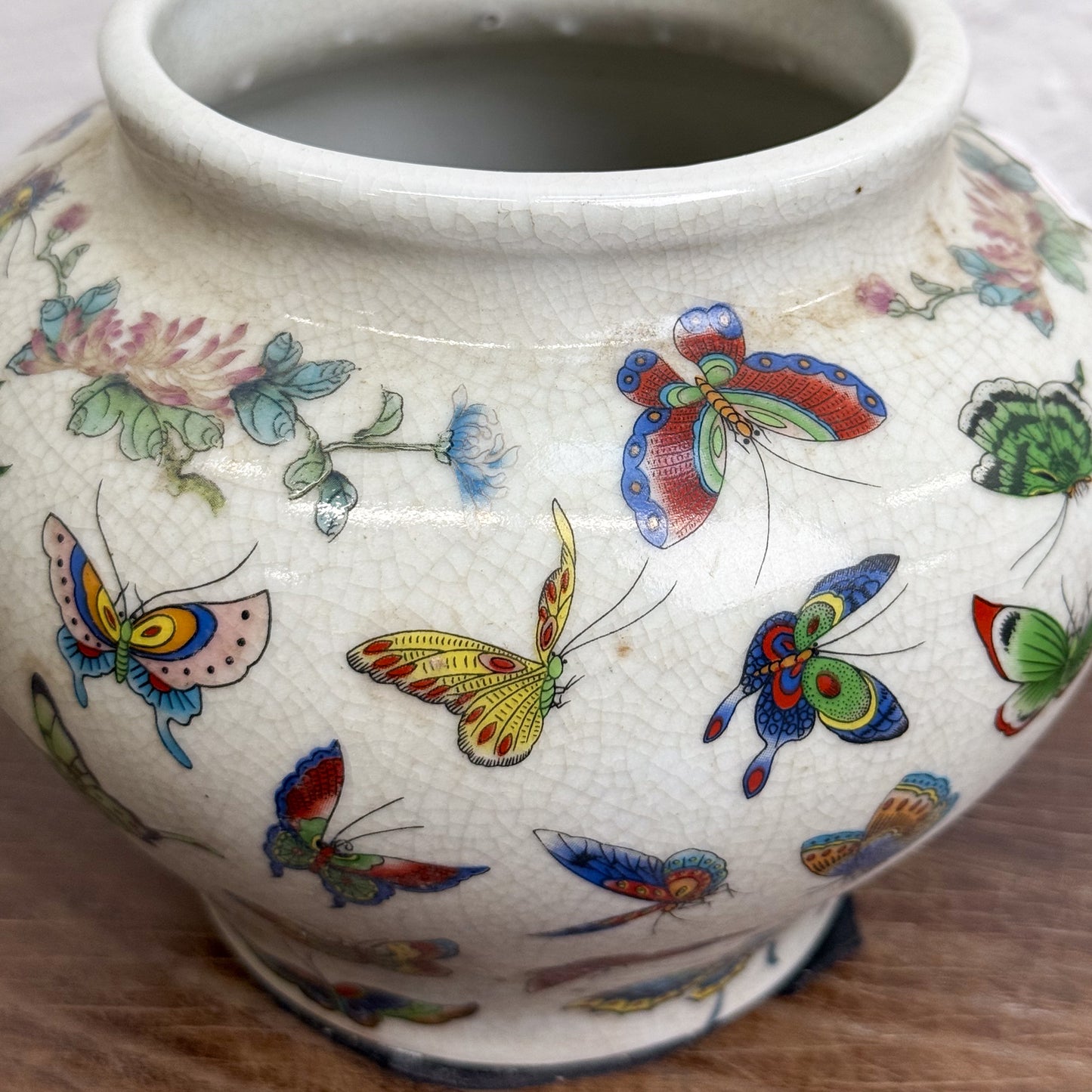 Butterfly Printed Vase
