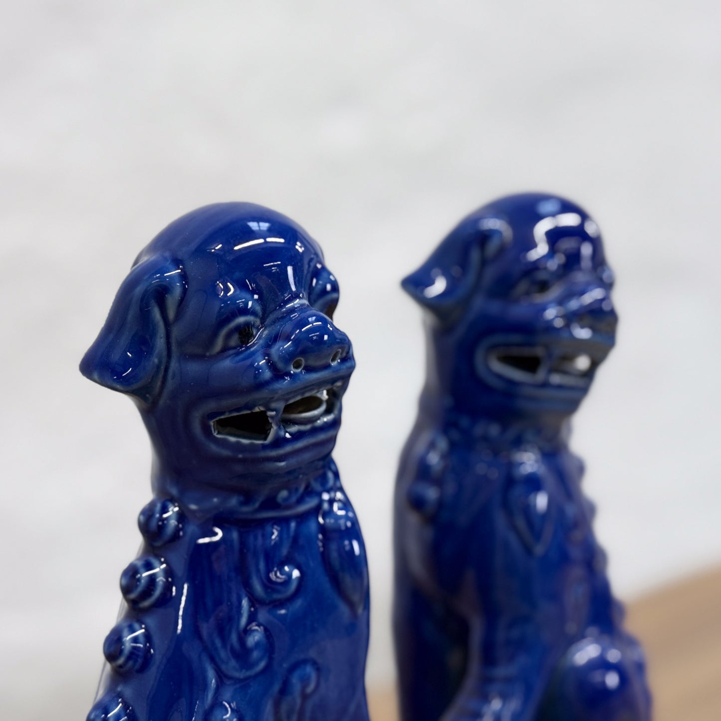 Blue Foo Dog Pair