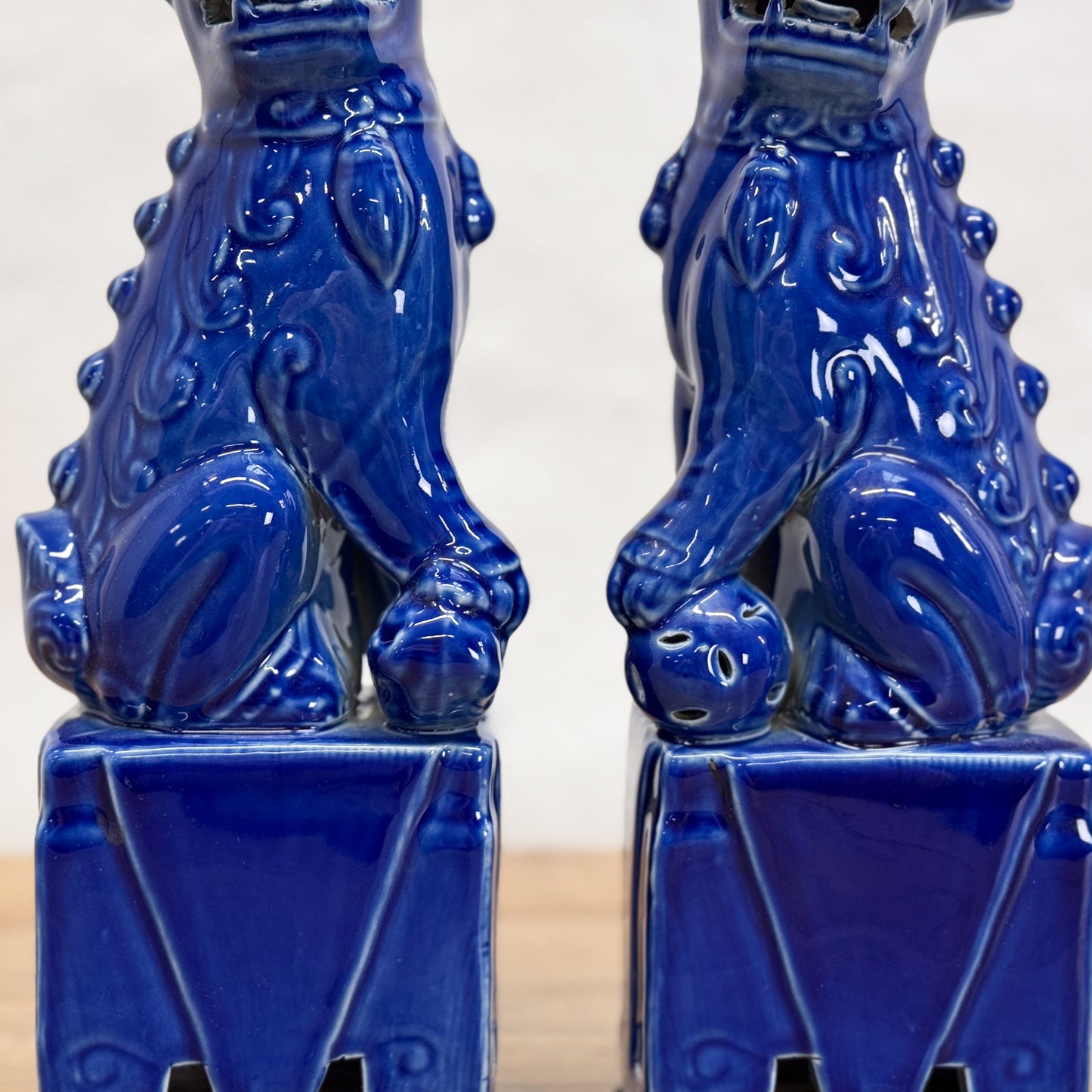 Blue Foo Dog Pair