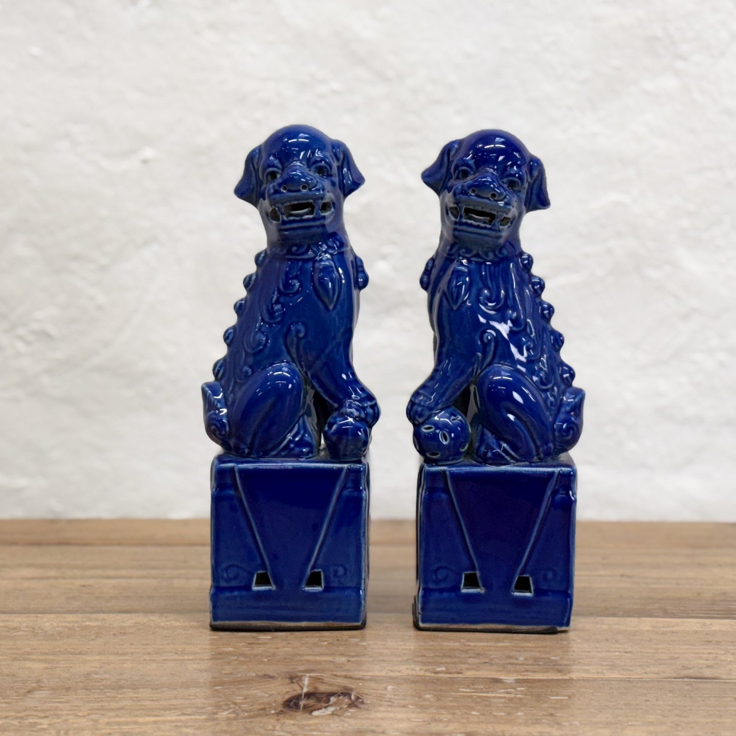 Blue Foo Dog Pair