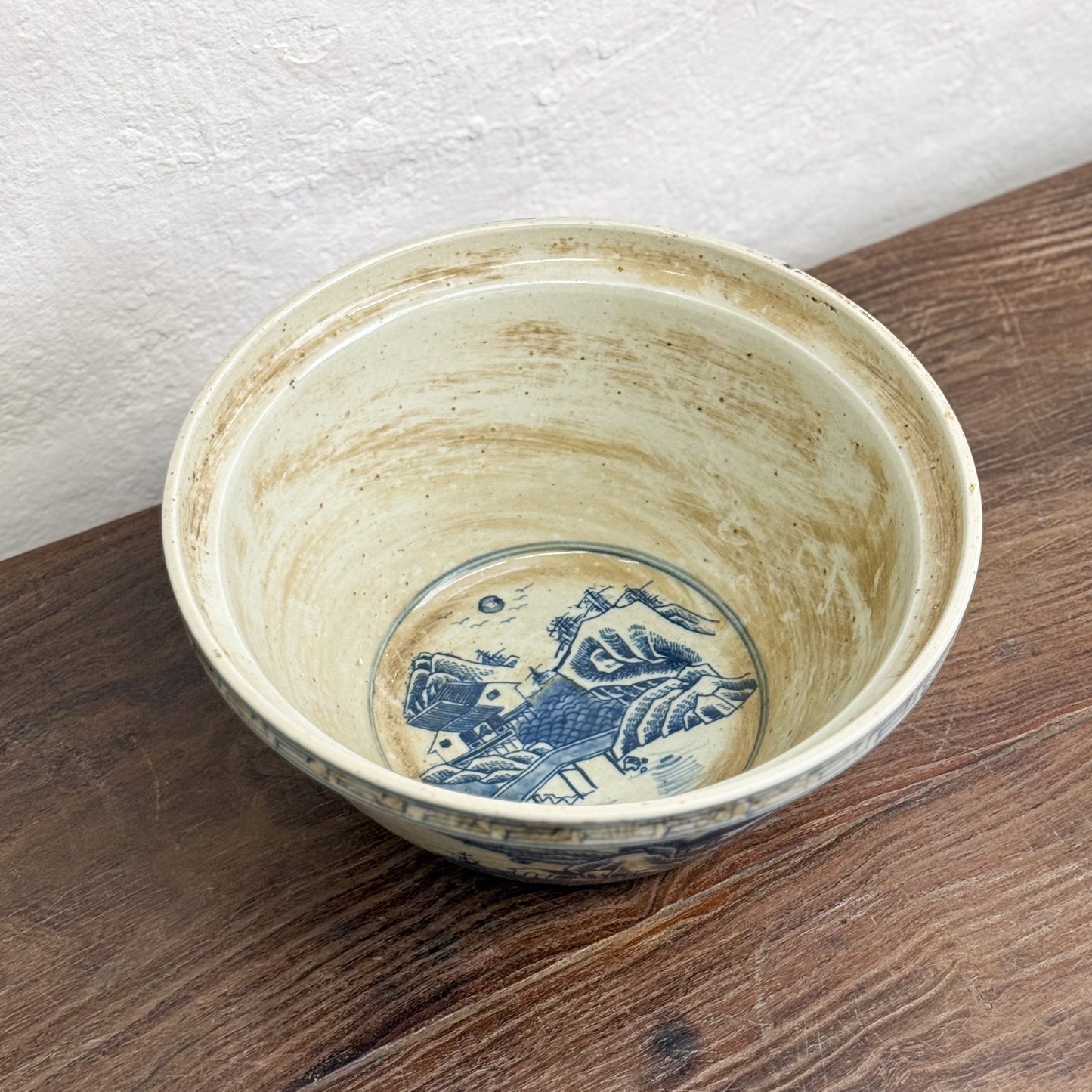 Village Scene Porcelain Bowl