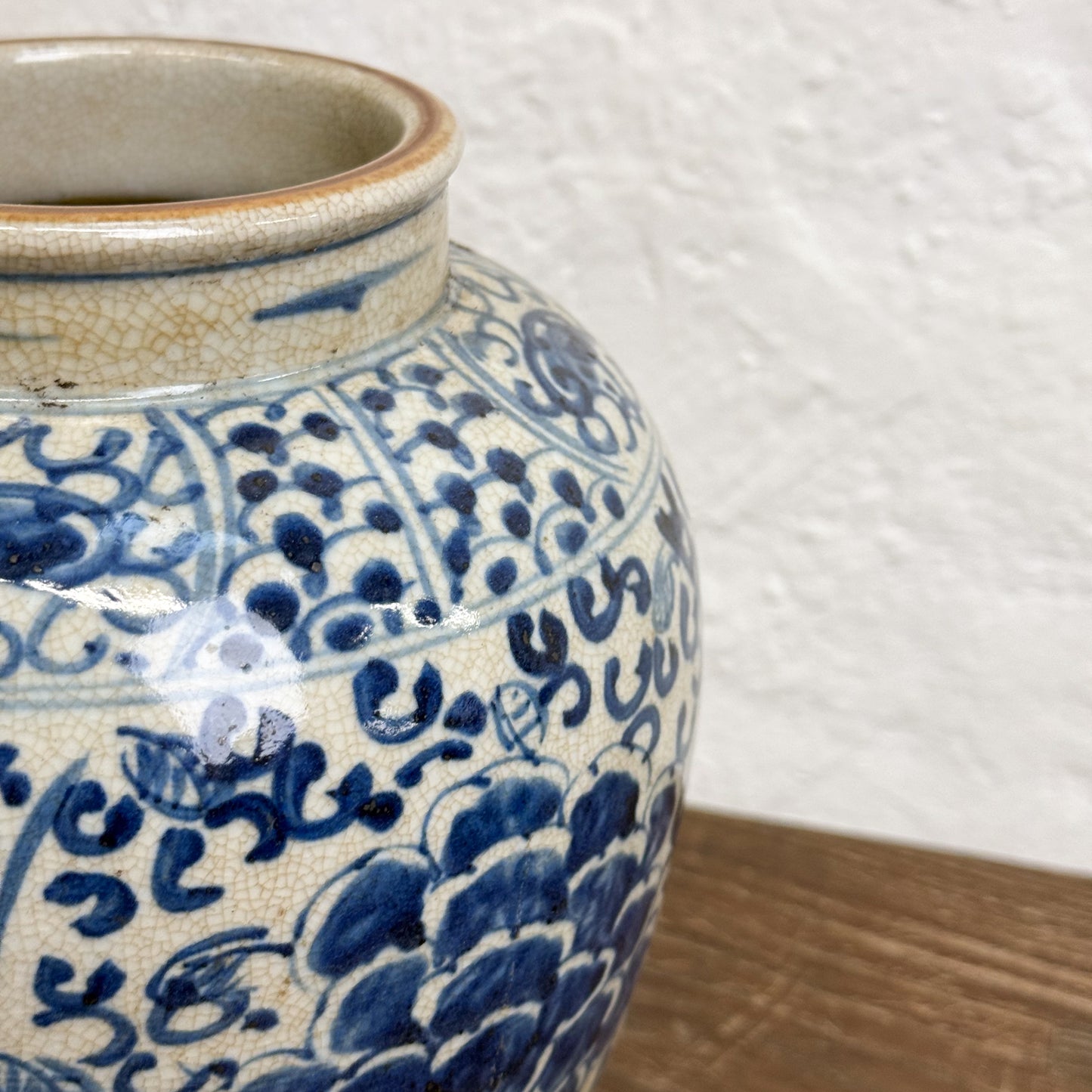 Peony & Vine Porcelain Vase