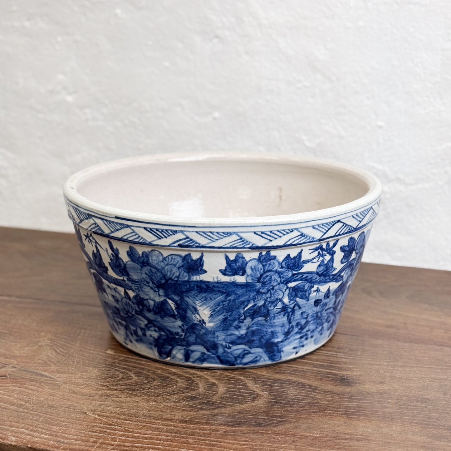 Bird & Flower Porcelain Planter