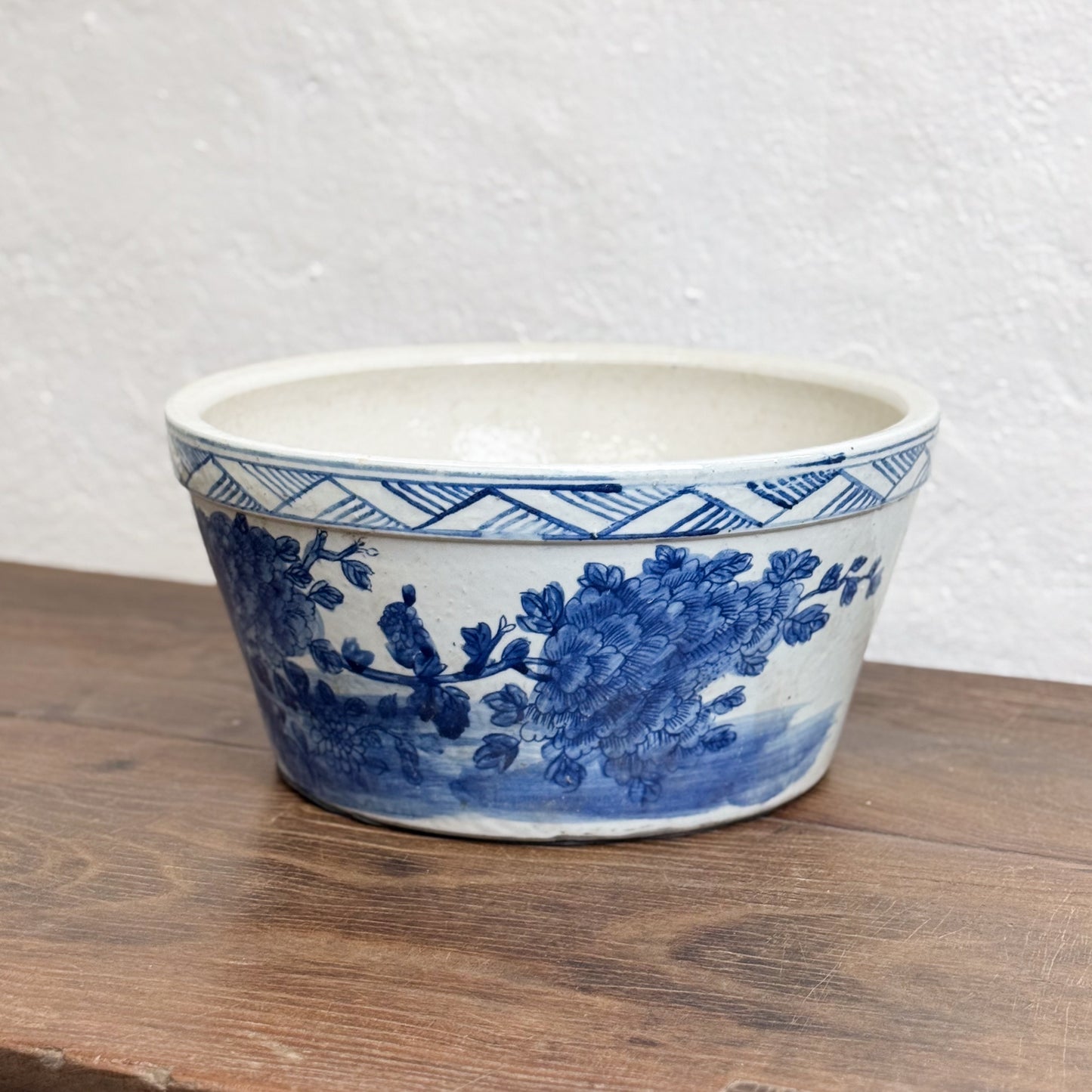Bird & Flower Porcelain Planter