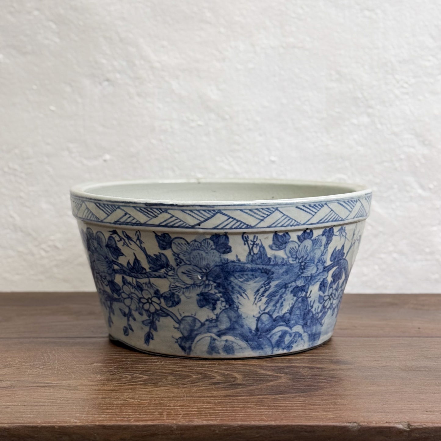 Bird & Flower Porcelain Planter