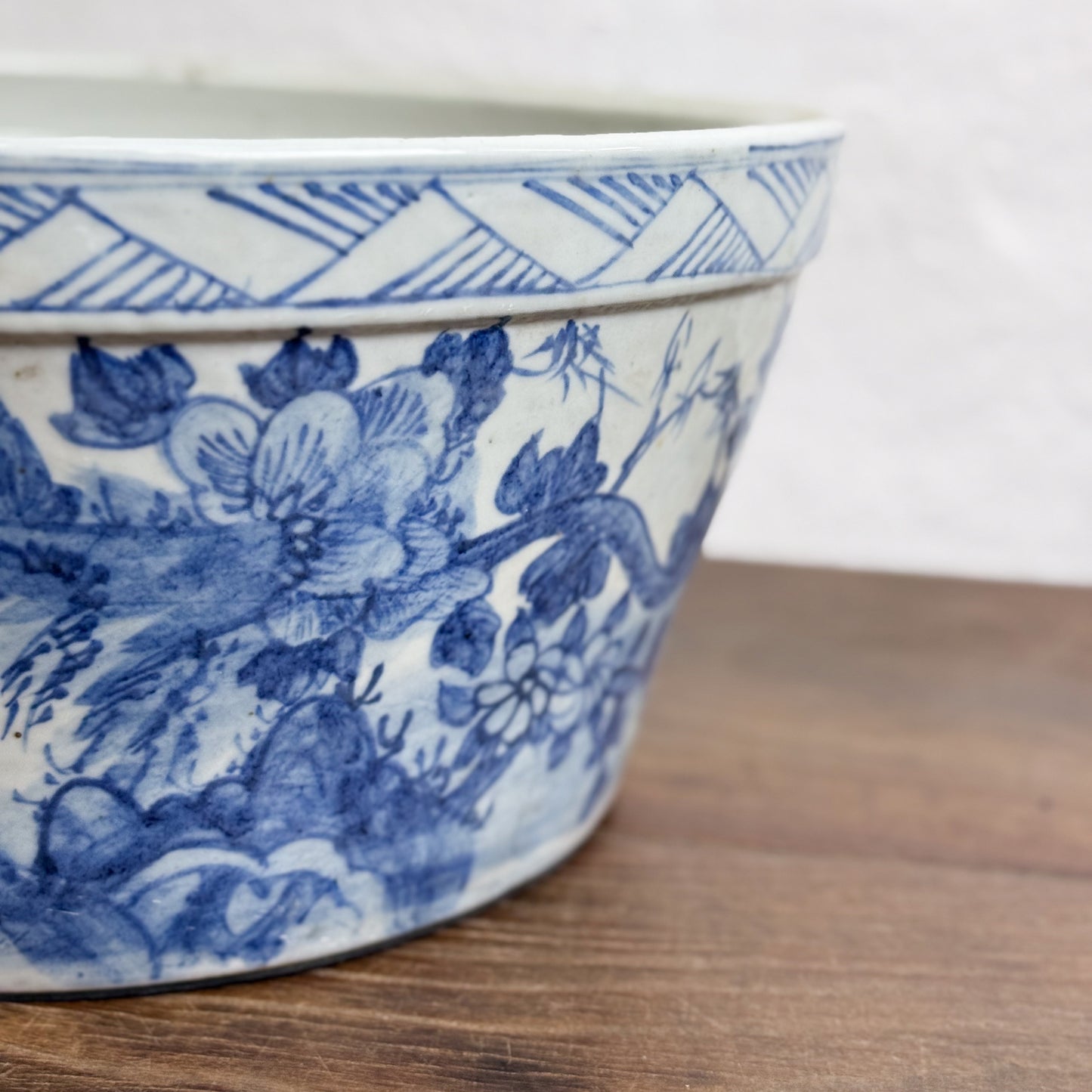 Bird & Flower Porcelain Planter