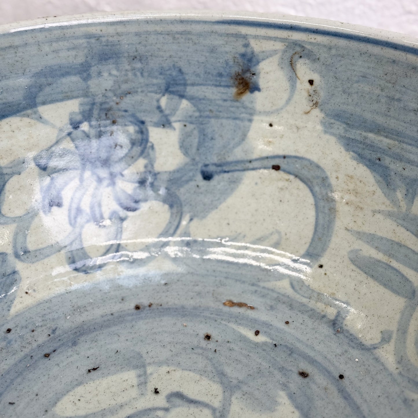 Korean Style Lotus Porcelain Bowl