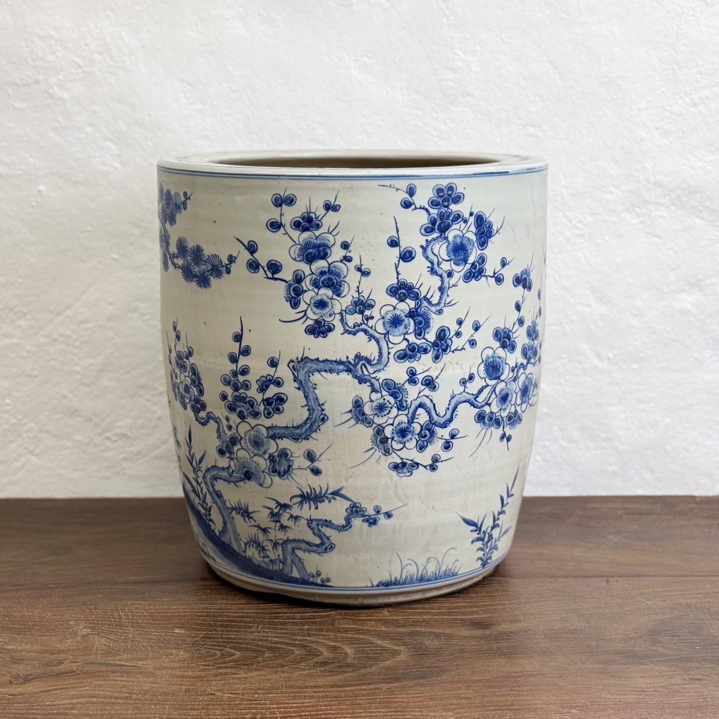 Three Friends of Winter Porcelain Planter