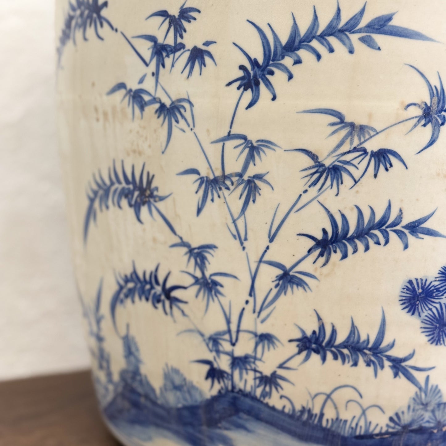 Three Friends of Winter Porcelain Planter