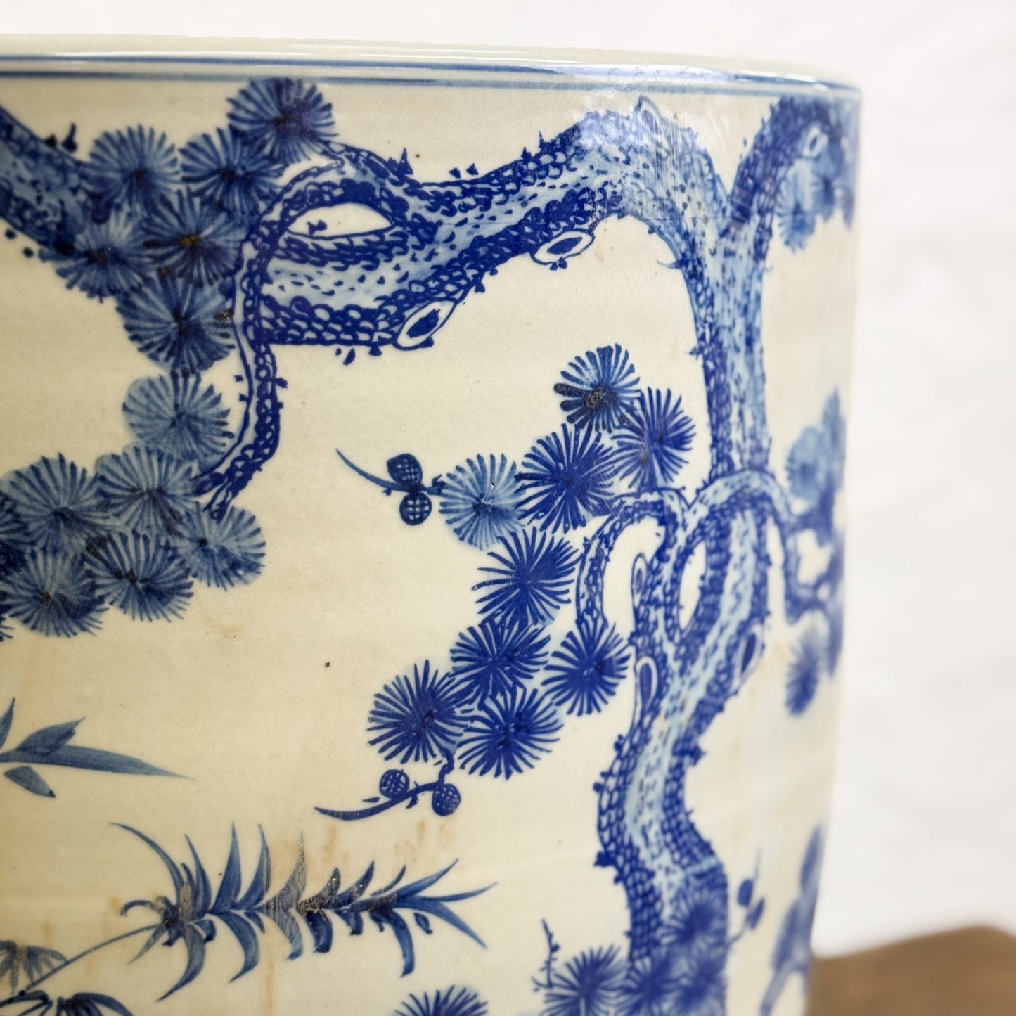 Three Friends of Winter Porcelain Planter