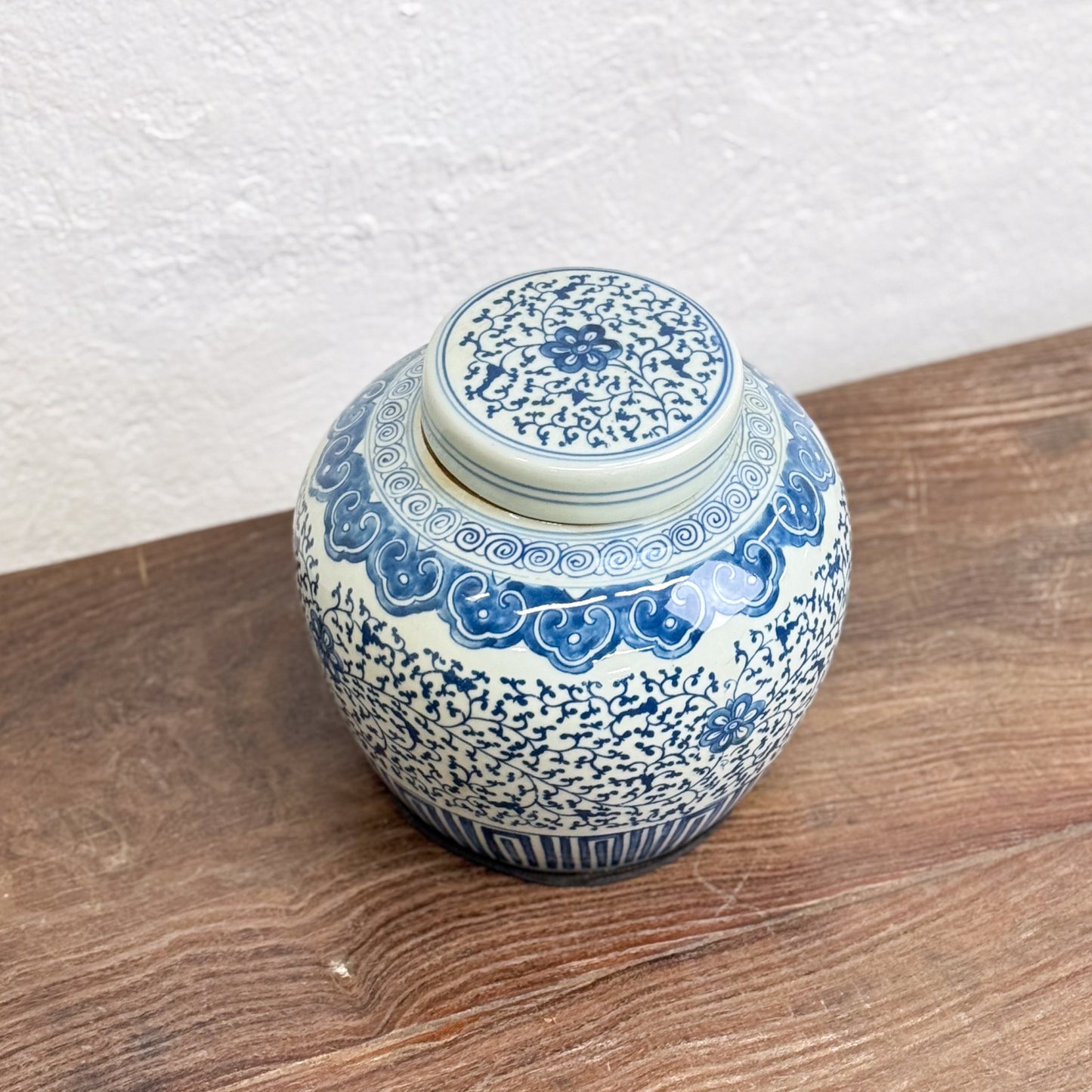 Blossom & Vine Porcelain Ginger Jar