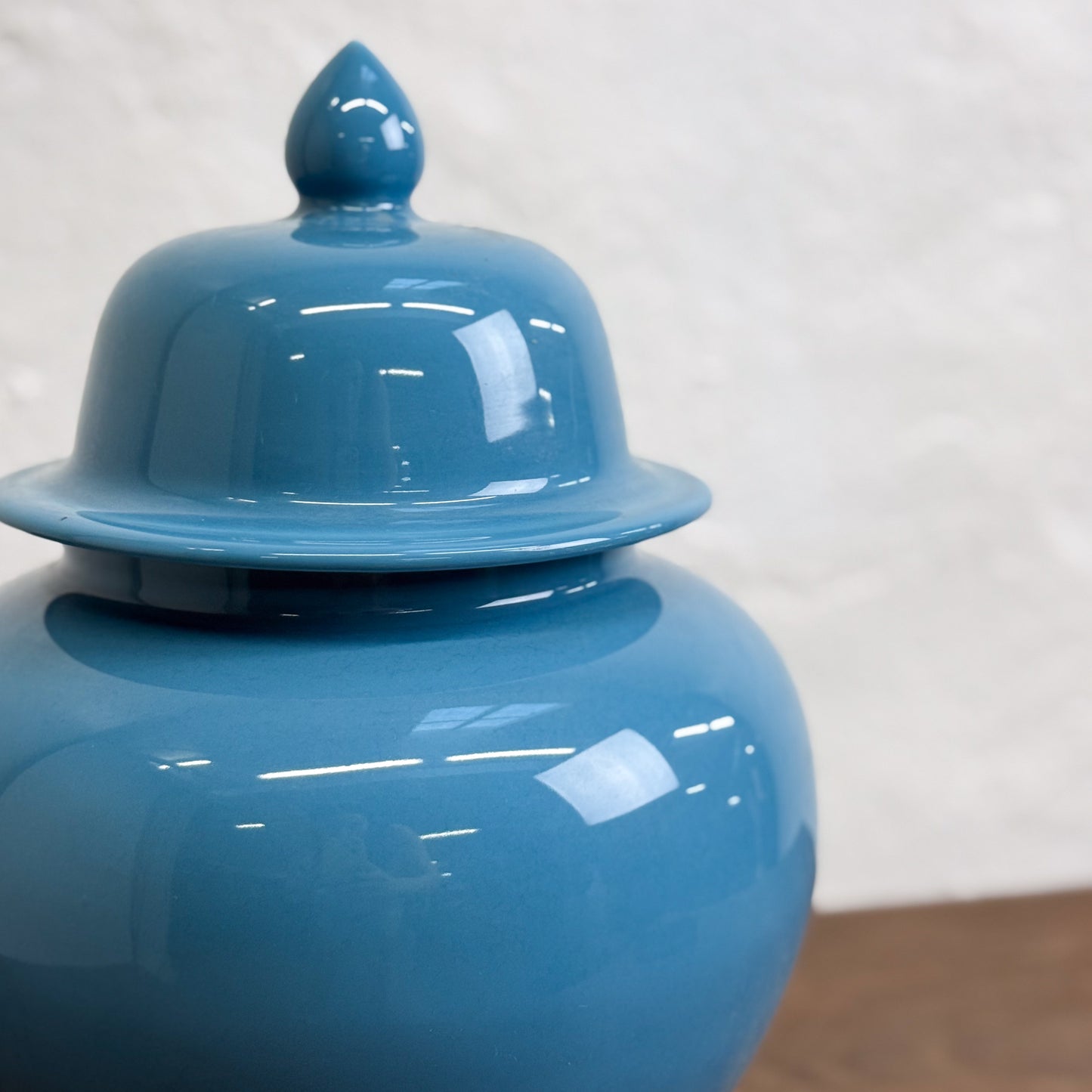 Simple Blue Temple Jar
