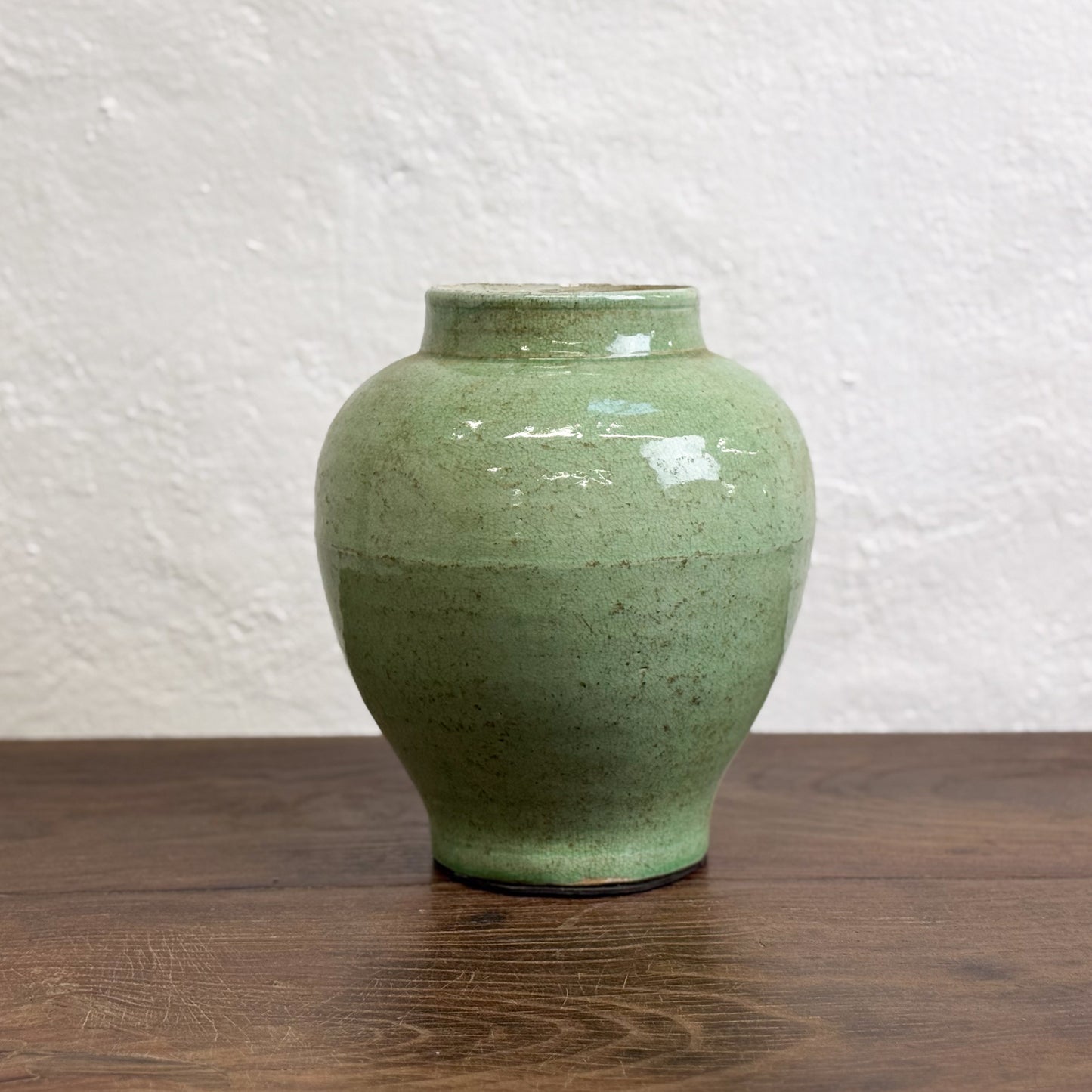 Green Crackled Vase