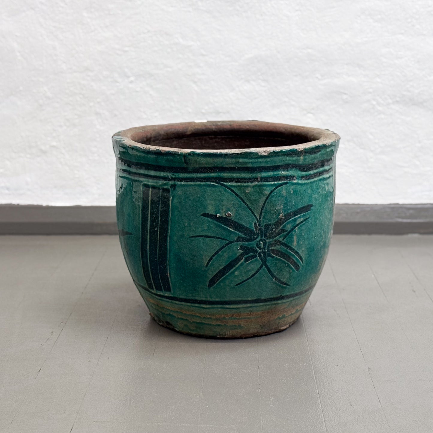 Floral Painted Planter