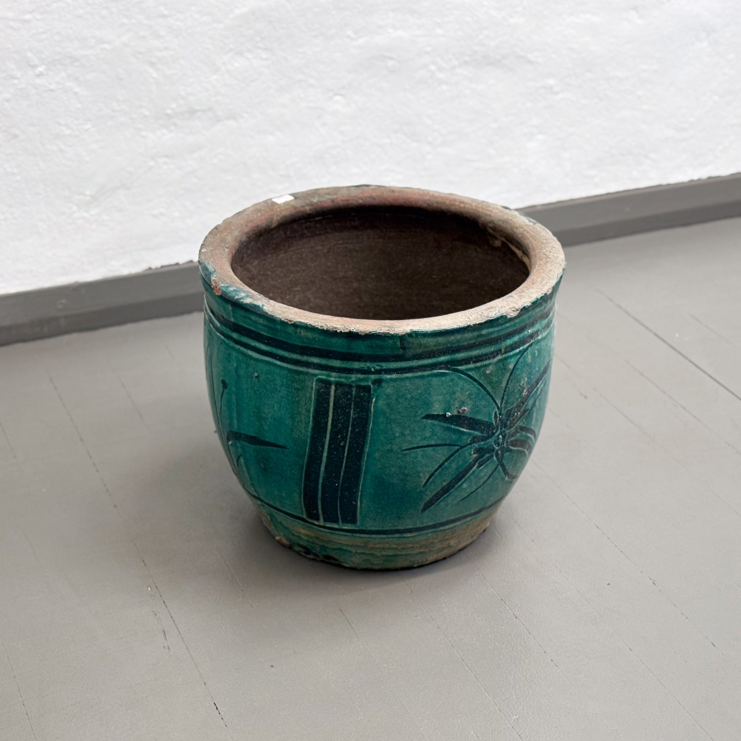 Floral Painted Planter