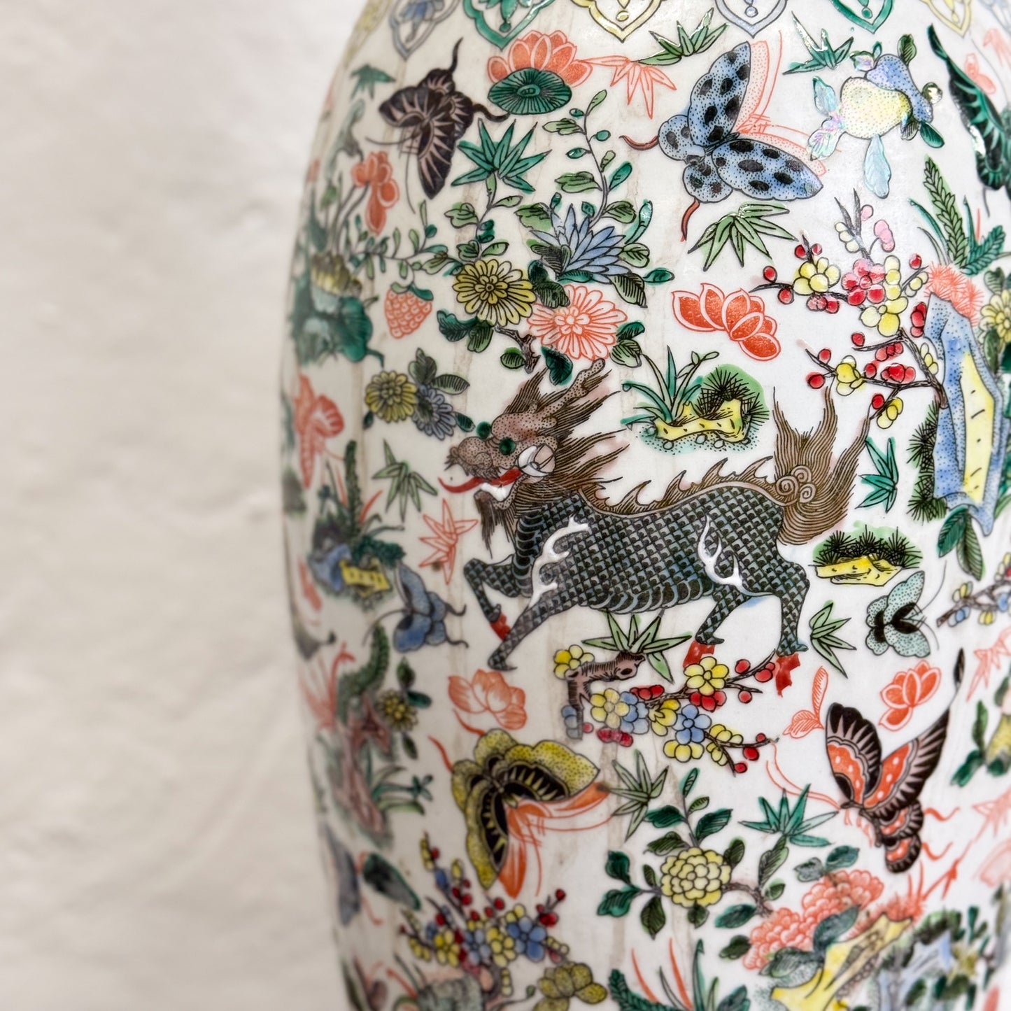 Tall Porcelain Yen-Yen Vase