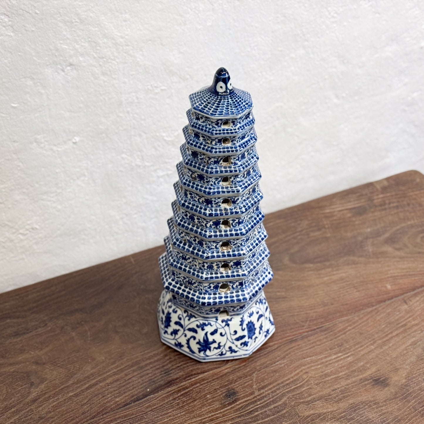 Flower & Vine Porcelain Pagoda