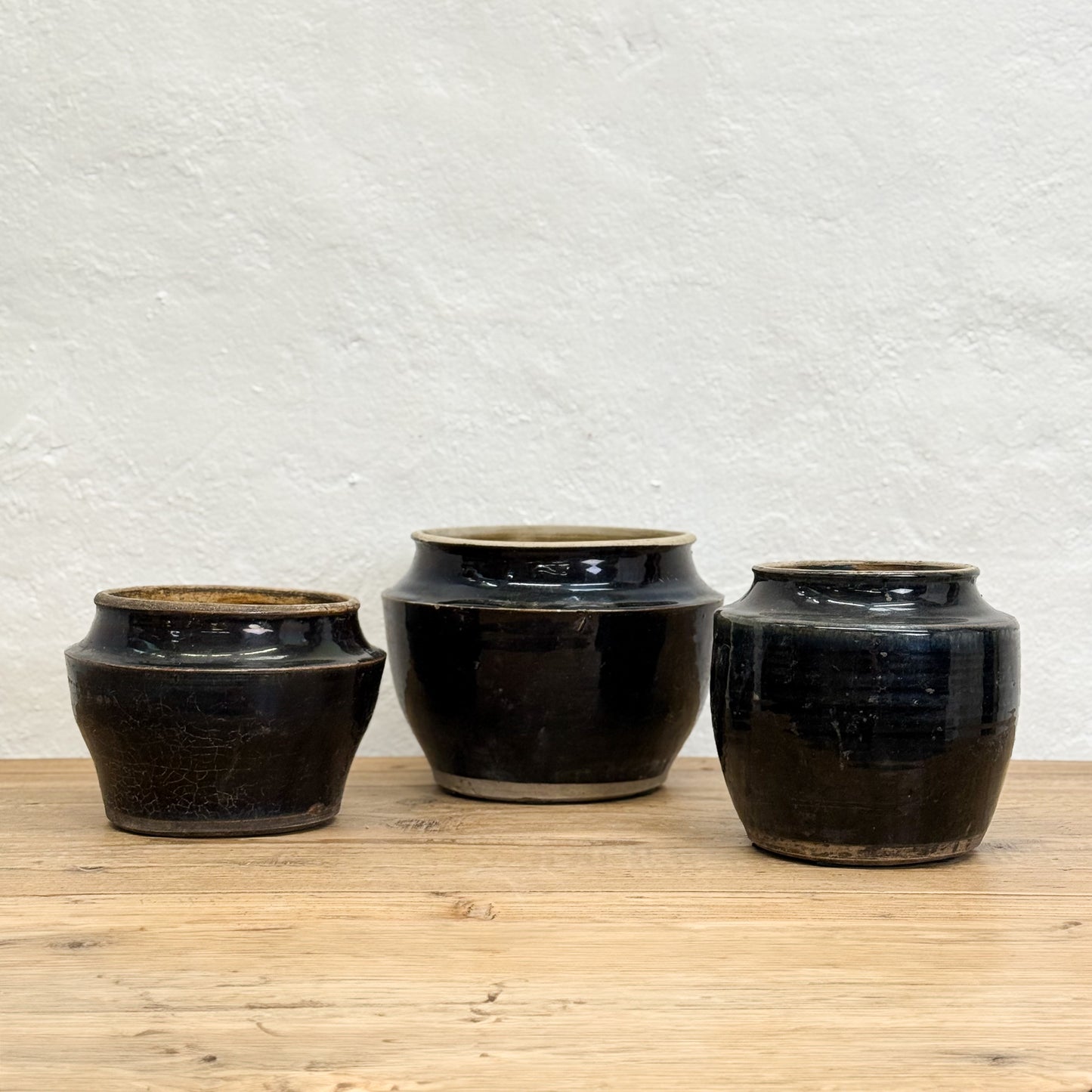 Squat Shanxi Style Glazed Pot