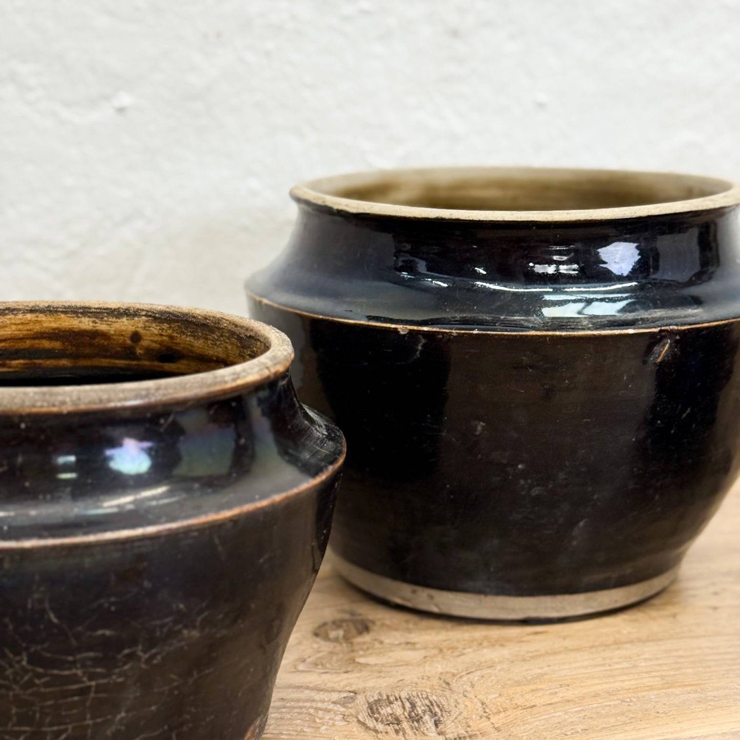 Squat Shanxi Style Glazed Pot