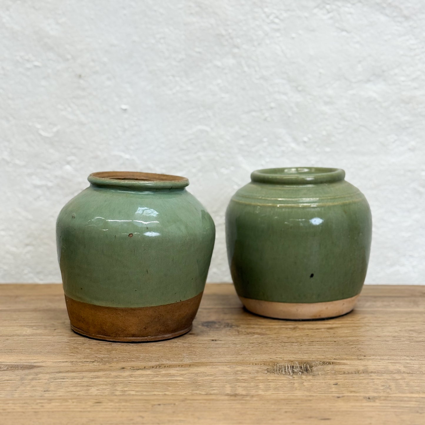 Assorted Simple Green Ceramic Pot
