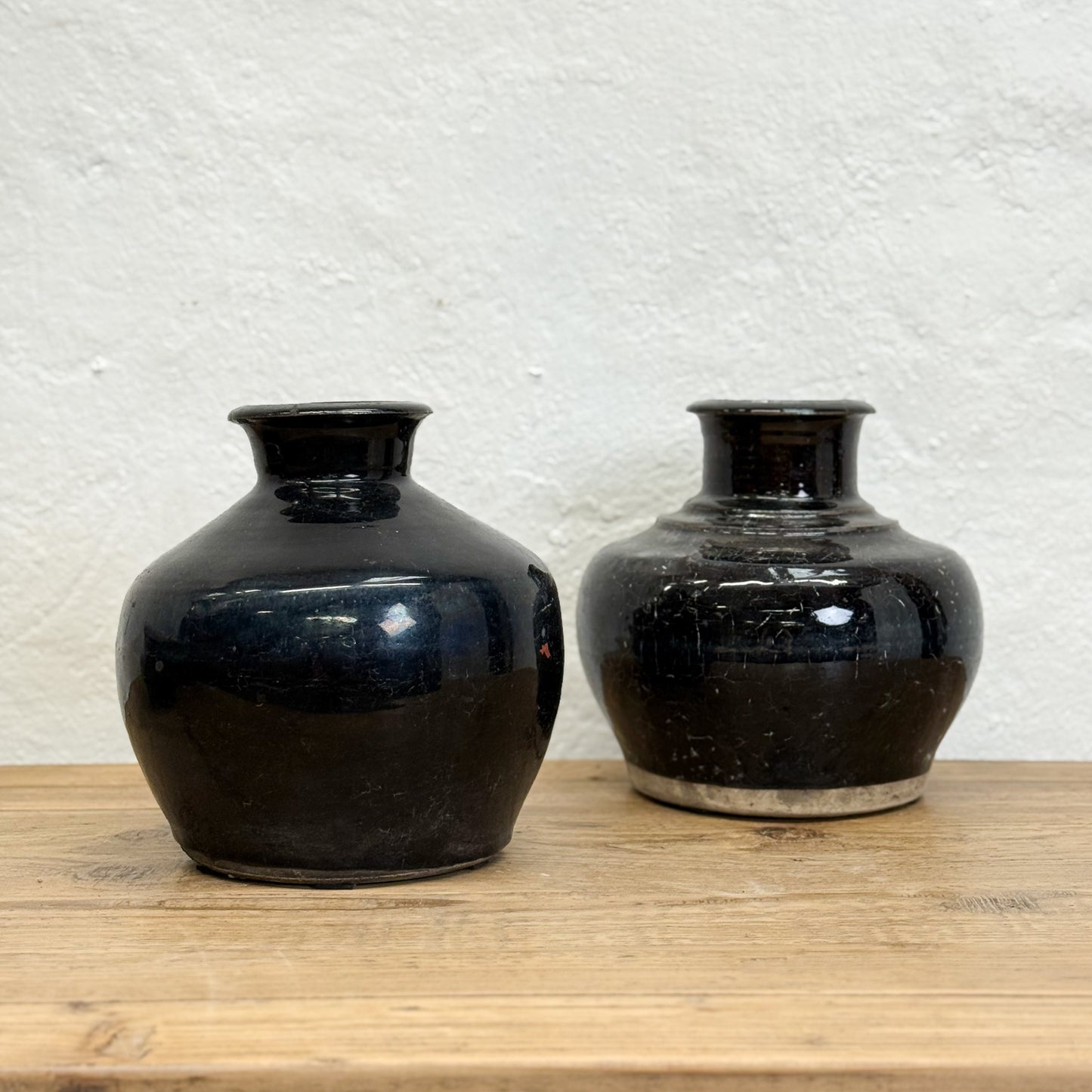 Bottle Neck Shanxi Style Glazed Vase