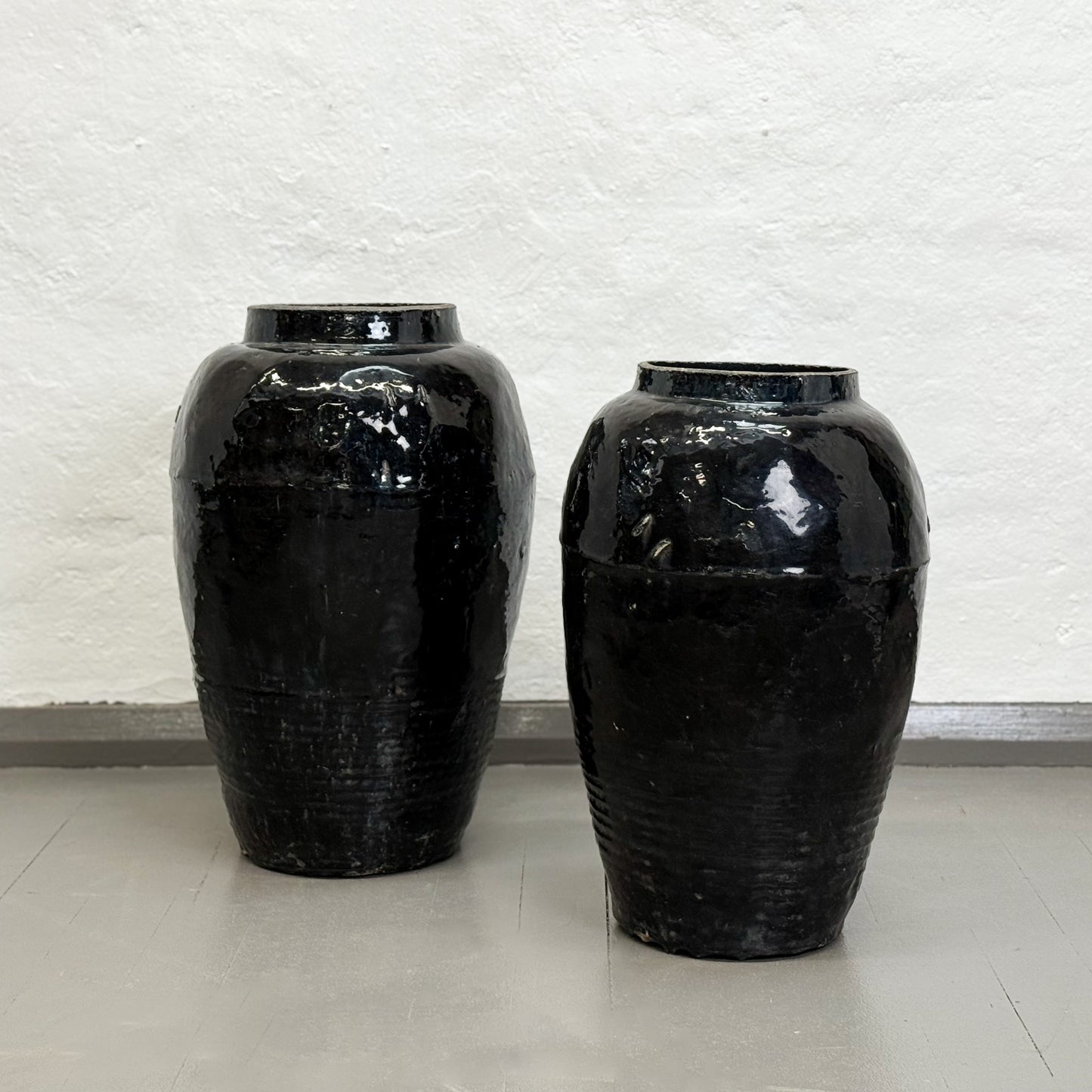 Tall Shanxi Style Glazed Vase