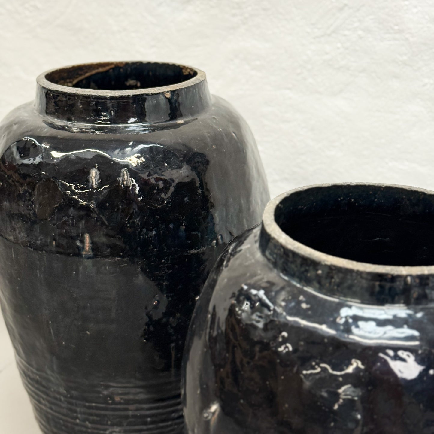 Tall Shanxi Style Glazed Vase