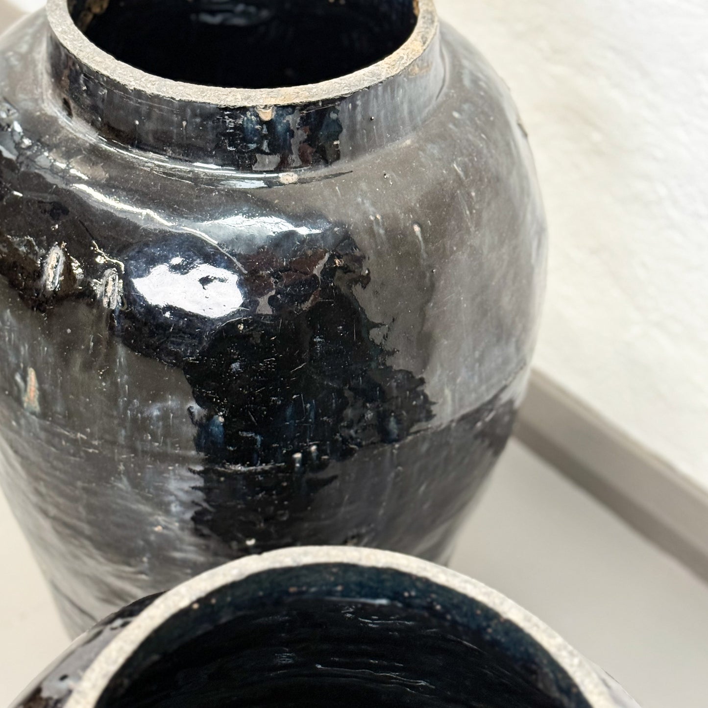 Tall Shanxi Style Glazed Vase