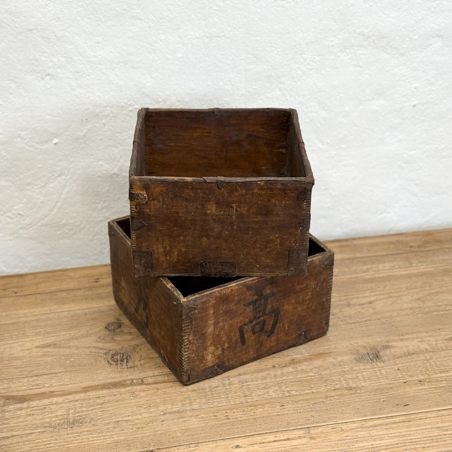 Vintage Wooden Measuring Bucket