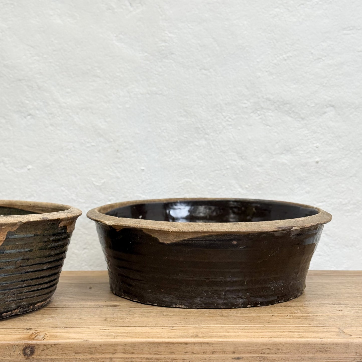 Large Shanxi Style Glazed Bowl