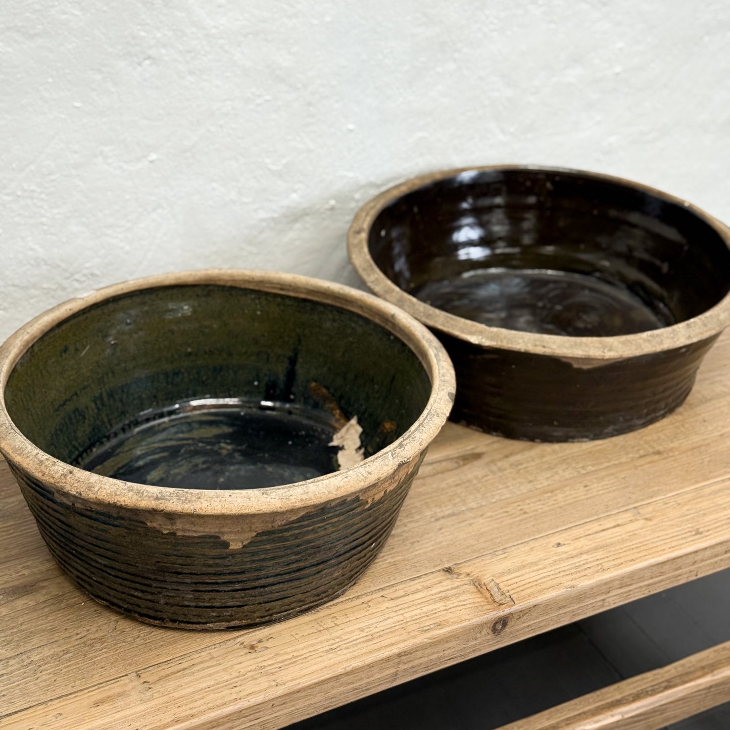 Large Shanxi Style Glazed Bowl
