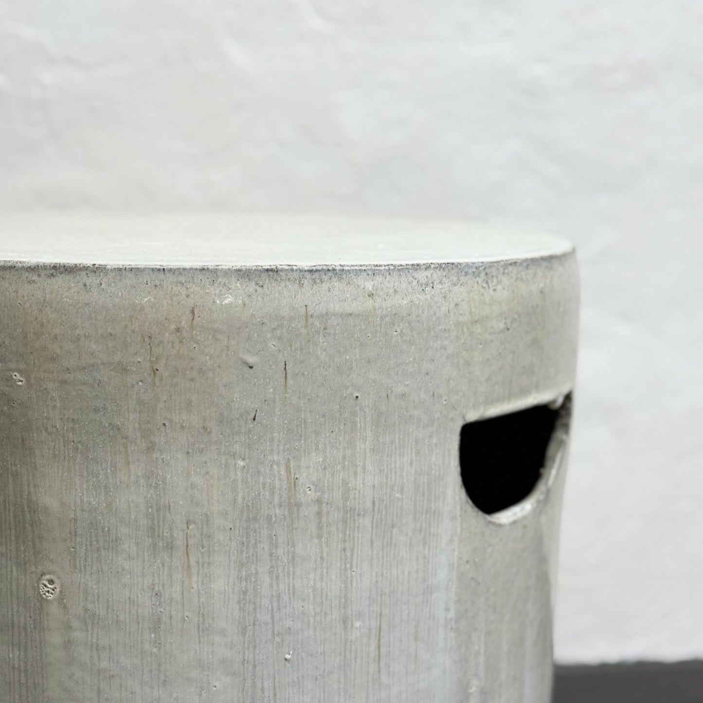 Simple Round Ceramic Stool