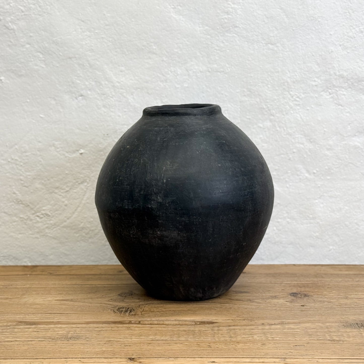 Unglazed Moon Pot