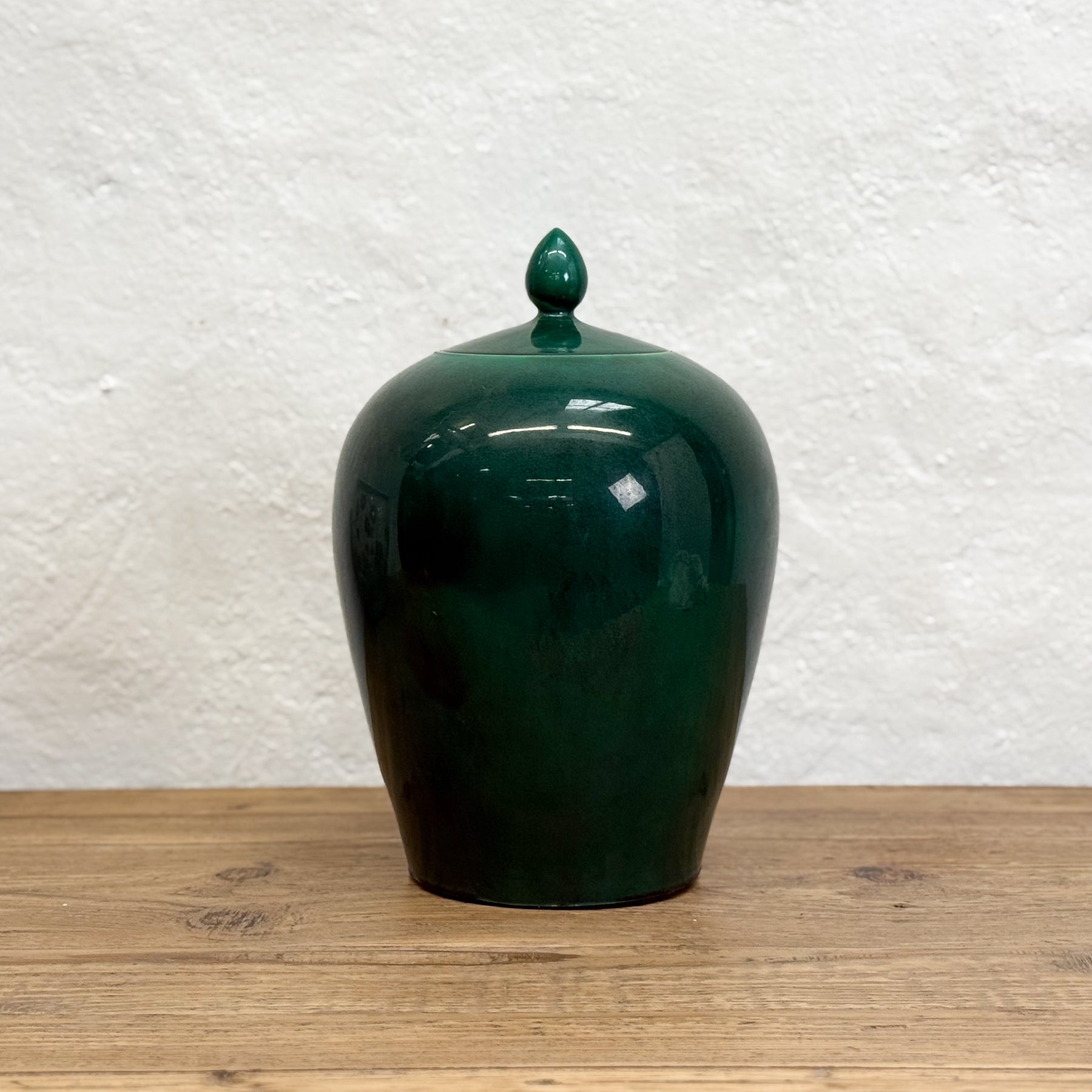 Emerald Green Melon Jar